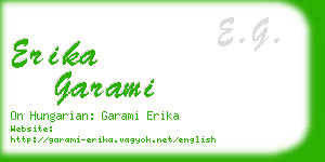 erika garami business card